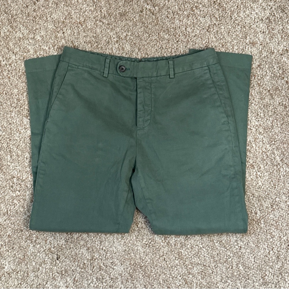 Bonobos Men's Slim Green Primo Chino Pants 32x26